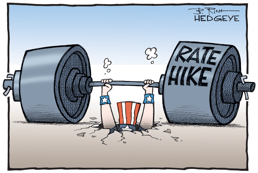 Hedgeye cartoon - Rate hike