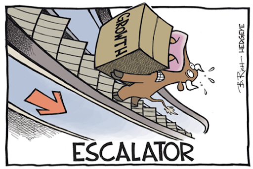 Hedgeye Growth Escalator Cartoon